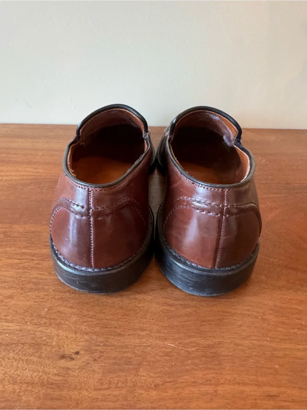 Allen Edmonds Men's Burgundy in shell Cordovan Leather Randolph Loafers